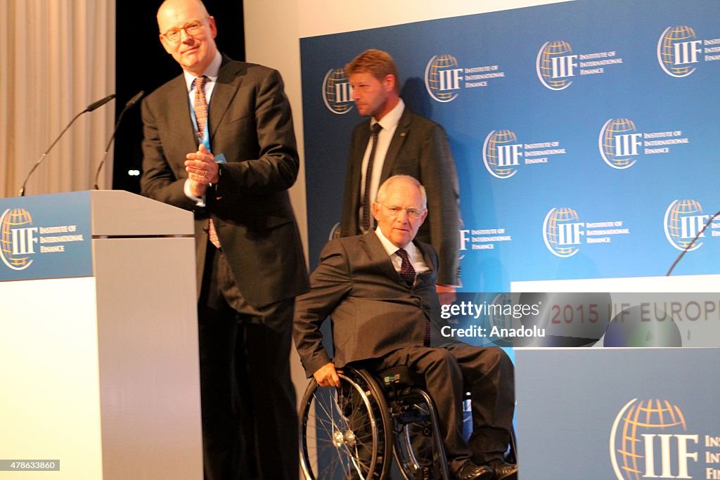 German Finance Minister Wolfgang Schaeubl at 2015 IFF Summit