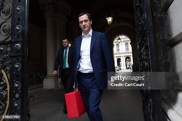 Chancellor of the Exchequer George Osborne arrives in Downing Street as an emergency security meeting is held following the deadly attacks on...