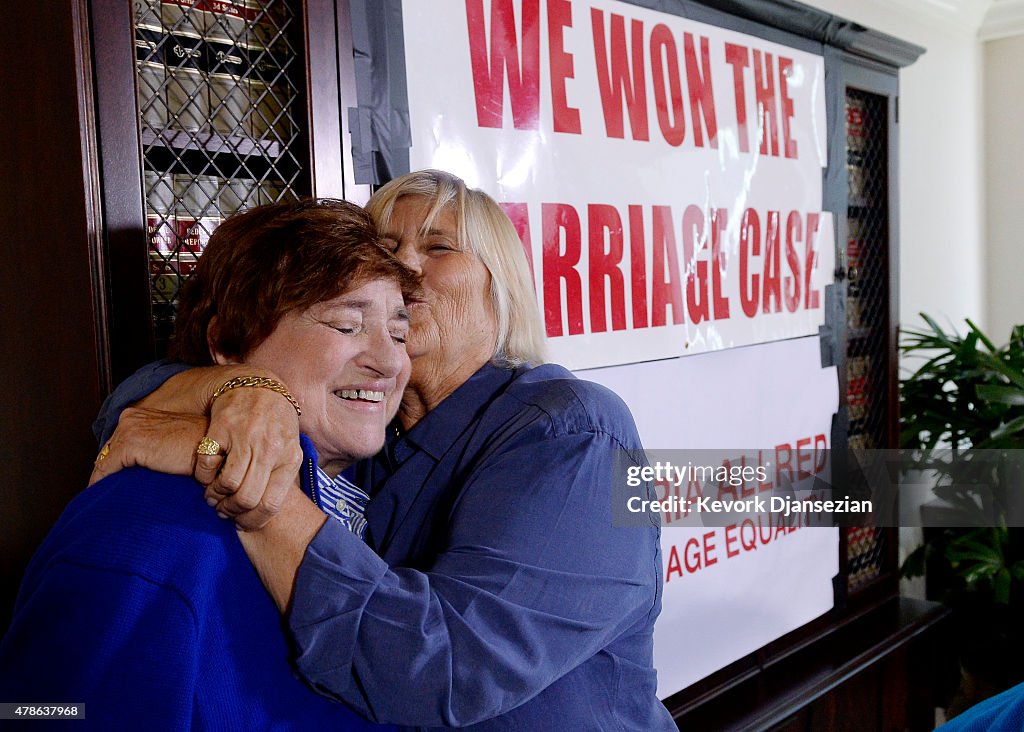 Attorney Gloria Allred Holds News Conference Regarding The U.S. Supreme Court Decision On Marriage Equality