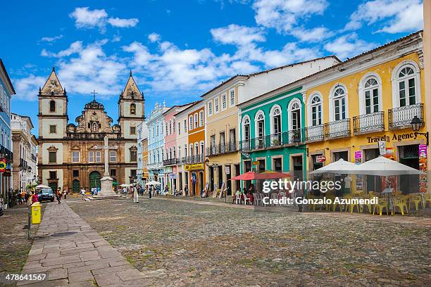 sao francisco church in salvador de bahia. - salvador bahia stock pictures, royalty-free photos & images