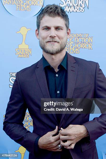 Actor Travis Van Winkle arrives at the 41st Annual Saturn Awards at The Castaway on June 25, 2015 in Burbank, California.