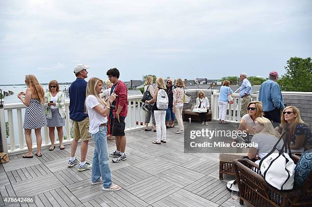 General view of atmosphere at the WGA Meet & Greet during the 20th Annual Nantucket Film Festival - Day 3 on June 26, 2015 in Nantucket,...