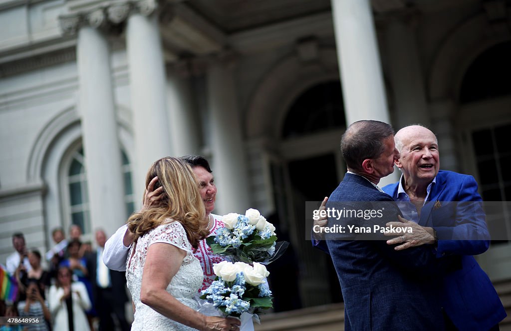 Celebrations Take Part Across Country As Supreme Court Rules In Favor Of Gay Marriage