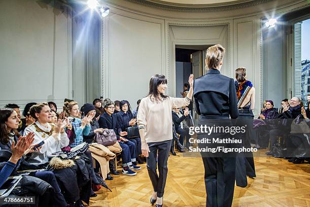 Fashion designer Bouchra Jarrar is photographed for Madame Figaro on January 21, 2014 in Paris, France. Designer's 2014 Spring/Summer Haute Couture...