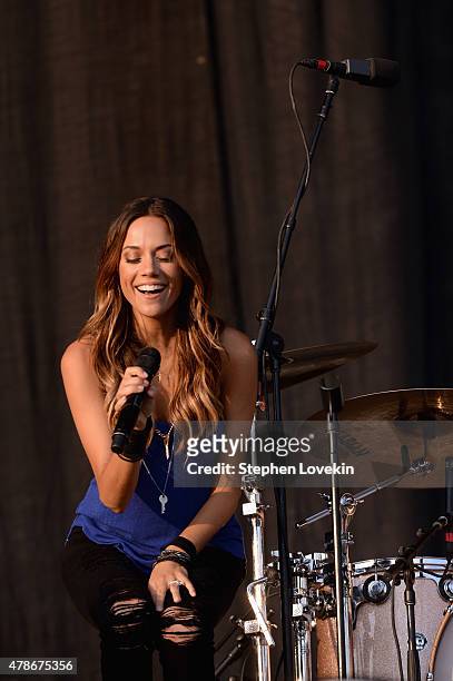 Singer Jana Kramer performs onstage during day 1 of the Big Barrel Country Music Festival on June 26, 2015 in Dover, Delaware.
