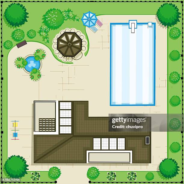 298 Pool Top View Drawing Stock Photos, High-Res Pictures, and Images ...
