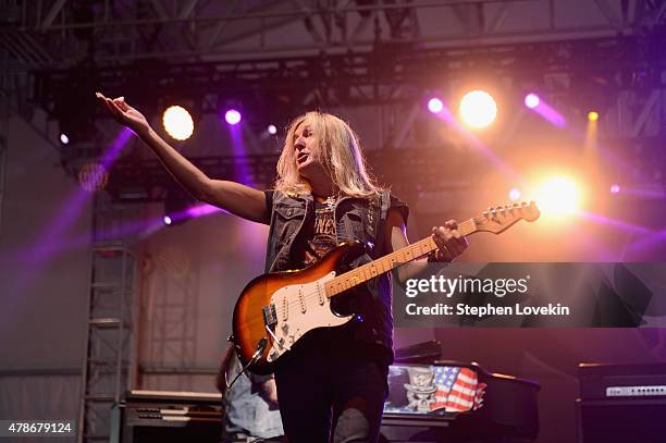 Musician Mark Matejka of Lynyrd Skynyrd performs onstage during day 1 of the Big Barrel Country Music Festival on June 26, 2015 in Dover, Delaware.