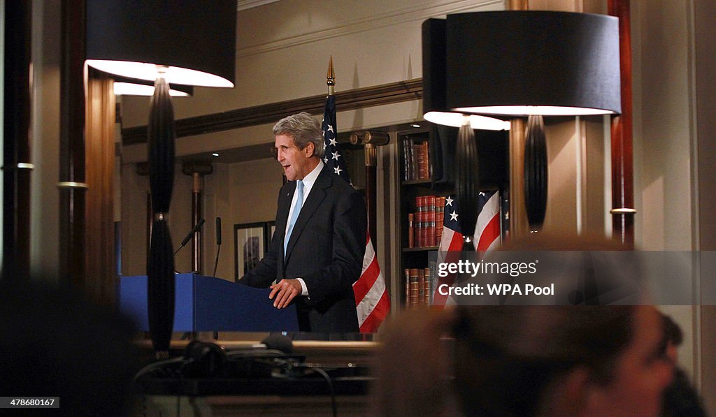 Secretary Of State John Kerry Meets Russian Foreign Minister Sergey Lavrov In London