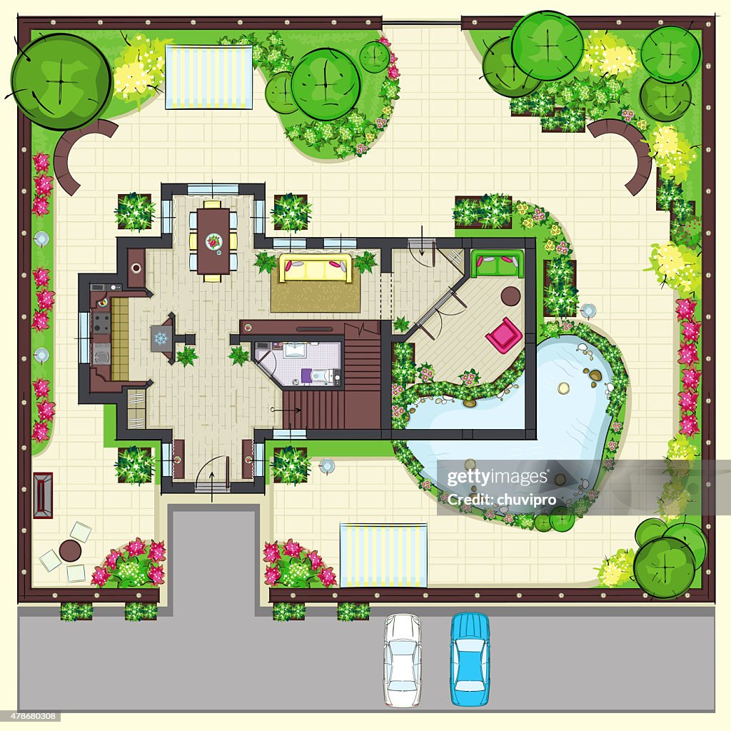 Residential House Site Plan