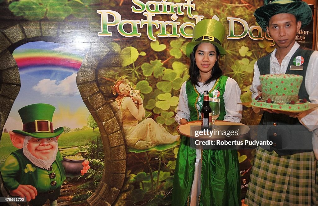 Revellers Gather To Celebrate Saint Patrick's Day In Indonesia