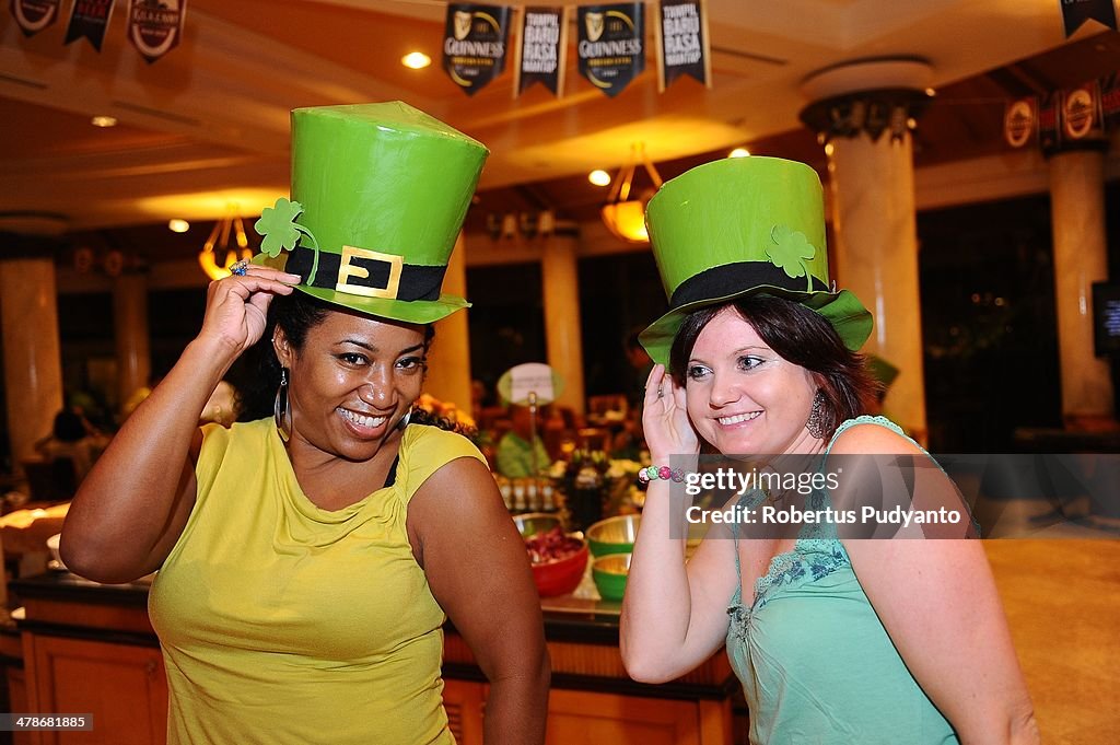 Revellers Gather To Celebrate Saint Patrick's Day In Indonesia