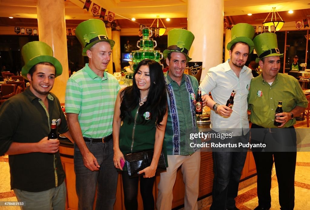 Revellers Gather To Celebrate Saint Patrick's Day In Indonesia