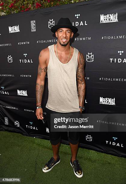 Soccer player Jerome Boateng attends Tidal X: MEEK MILL at Mondrian Hotel on June 26, 2015 in Los Angeles, California.