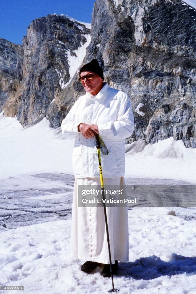 Pope John Paul II Visits The St. Bernard Glacier