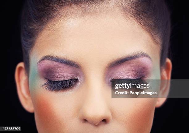 highlighting her beautiful eyes - eye make up stock pictures, royalty-free photos & images