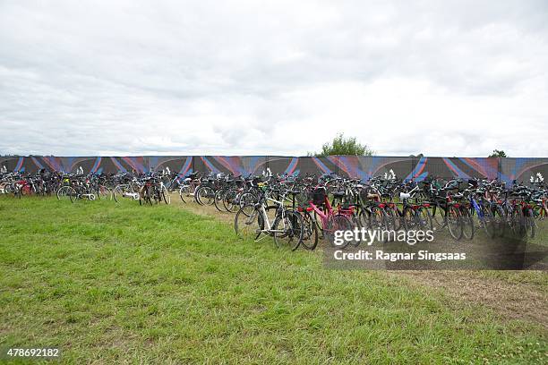 General view during the second day of the Bravalla Festival on June 26, 2015 in Norrkoping, Sweden.