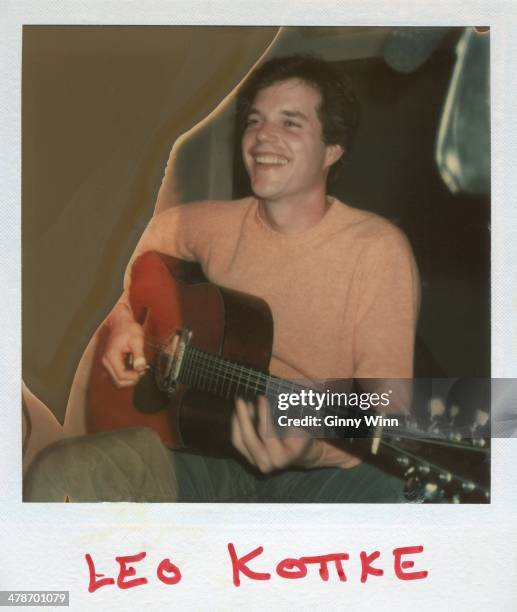 Acoustic Guitarist Leo Kottke in studio 1973 in Los Angeles, CA. .