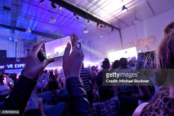 Guests attend a Roc Nation curated Samsung exclusive concert at Samsung Studio LA on June 26, 2015 in Los Angeles, California.