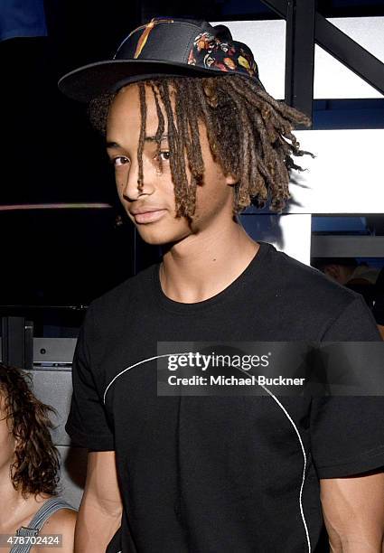 Actor Jaden Smith attends a Roc Nation curated Samsung exclusive concert at Samsung Studio LA on June 26, 2015 in Los Angeles, California.