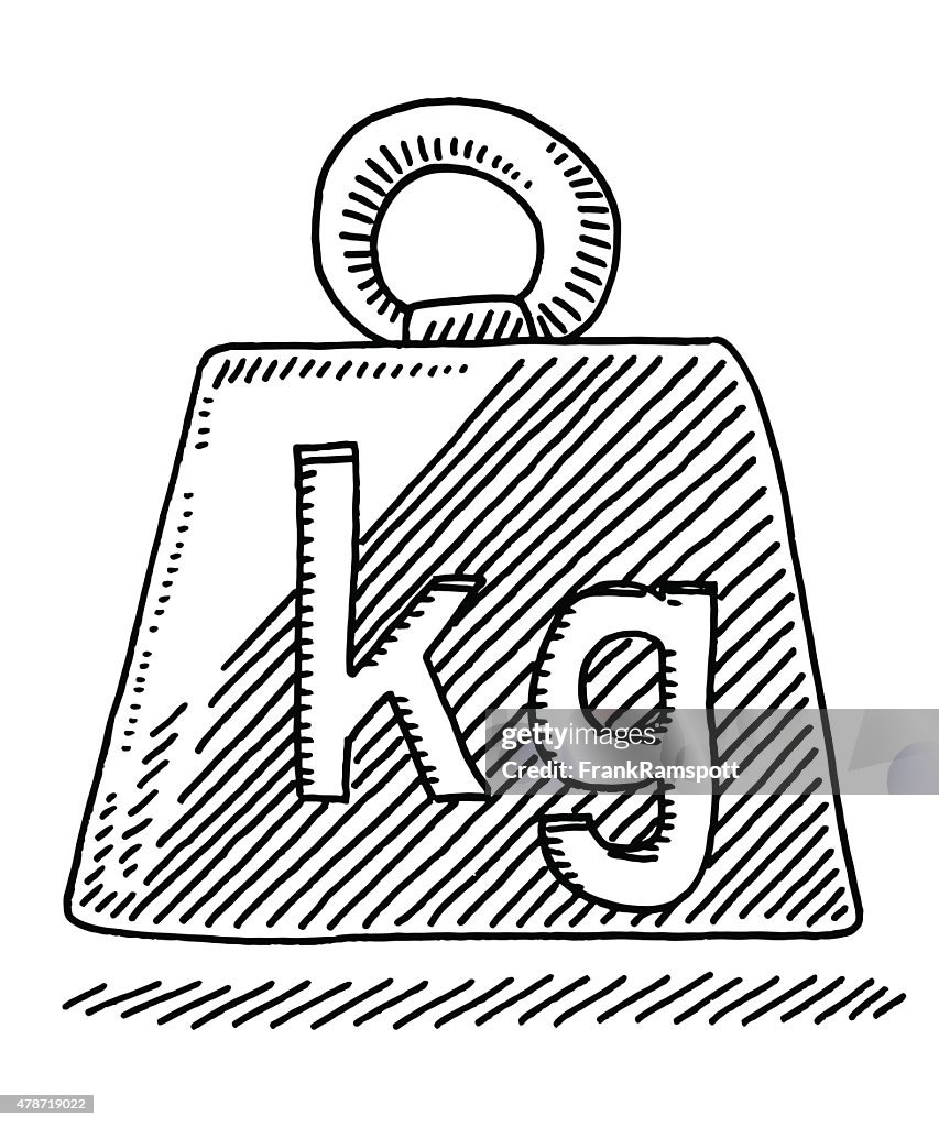Weight Symbol Kilogram Drawing