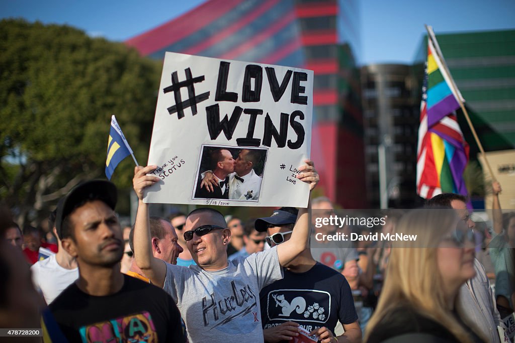 Celebrations Take Part Across Country As Supreme Court Rules In Favor Of Gay Marriage