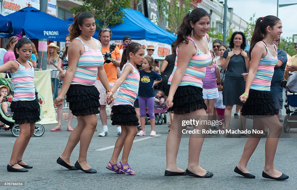 Salsa on St. Saint Clair Festival Scenes: Children girl in...