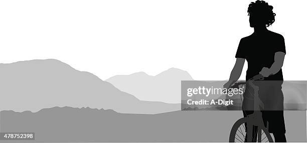 reaching the top - handlebar stock illustrations