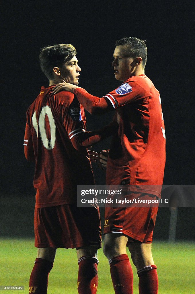 Liverpool U21 v Blackburn Rovers U21 - Braclays U21s Premier League