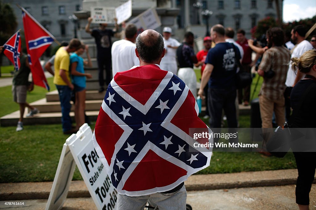 Supporters Of Confederate Flag Rally At SC Statehouse