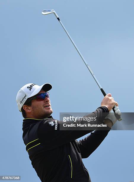 Ryan Fox of New Zealand in action during the third round of the 2015 SSE Scottish Hydro Challenge at the MacDonald Spey Valley Championship Golf...