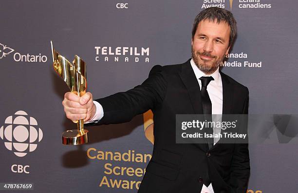 Denis Villeneuve winner for the achievement in Direction award attends the Canadian Screen Awards CBC Broadcast Gala at Sony Centre for the...