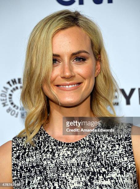 Actress Taylor Schilling arrives at the 2014 PaleyFest - "Orange Is The New Black" event at the Dolby Theatre on March 14, 2014 in Hollywood,...