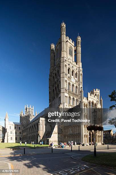 gothic cathedal in ely, cambridgeshire - ely stock pictures, royalty-free photos & images