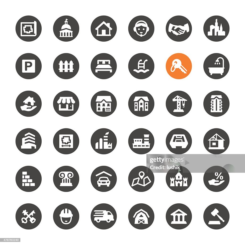Real Estate vector icons