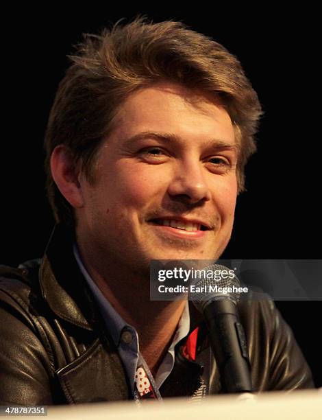 Musician Taylor Hanson speaks onstage at "When to Tune Out the Trainwreck" during the 2014 SXSW Music, Film + Interactive Festival at Austin...