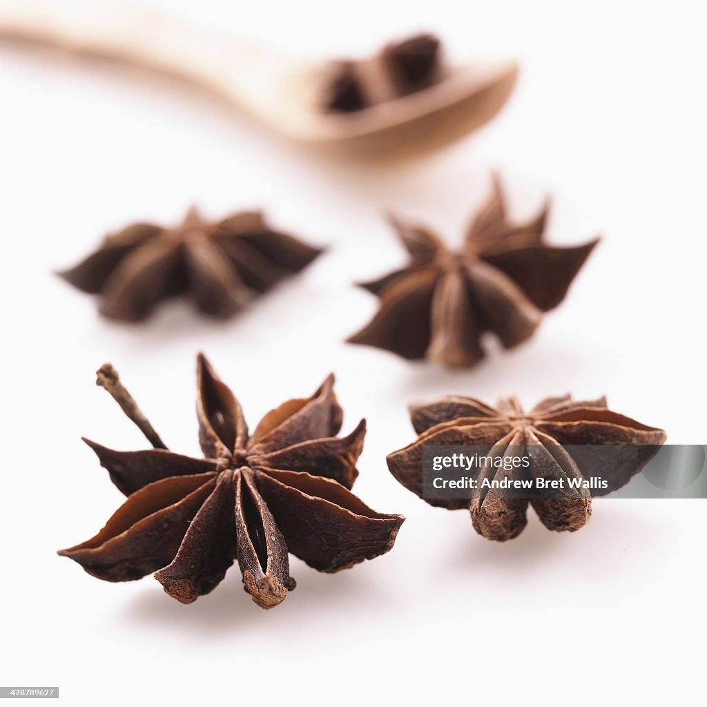 Star anise close-up