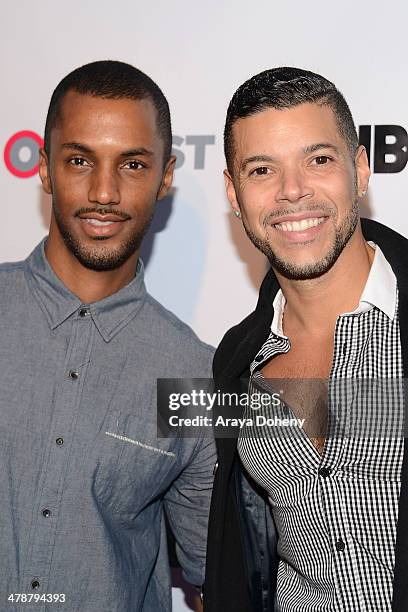 Darryl Stephens and Wilson Cruz attend the Outfest Fusion LGBT People of Color Film Festival: Opening Night screening of "Blackbird" at the Egyptian...