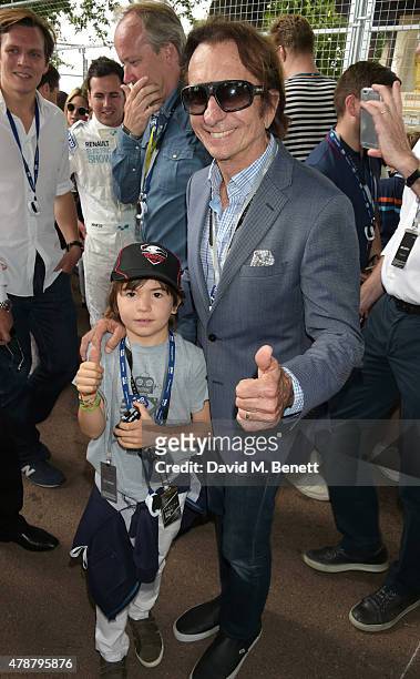 Emerson Fittipaldi attends Day One at the 2015 FIA Formula E Visa London ePrix at Battersea Park on June 27, 2015 in London, England.