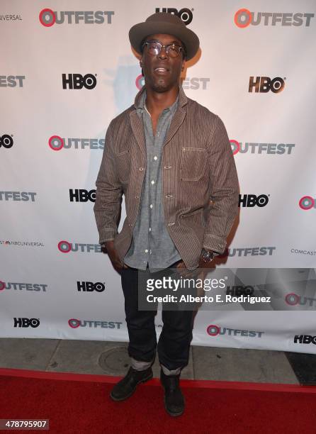 Actor/producer Isaiah Washington arrives to the Outfest Fusion LGBT People of Color Film Fetival Opening Night Screening of "Blackbird" at the...