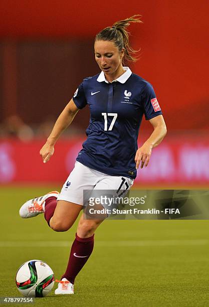 Gaetane Thiney of France in action during the quarter final match of the FIFA Women's World Cup between Germany and France at Olympic Stadium on June...