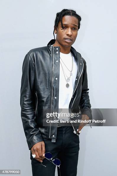 Asap Cash Rapper Rapper ASAP Rocky poses Backstage after the Dior Homme Menswear... News ...