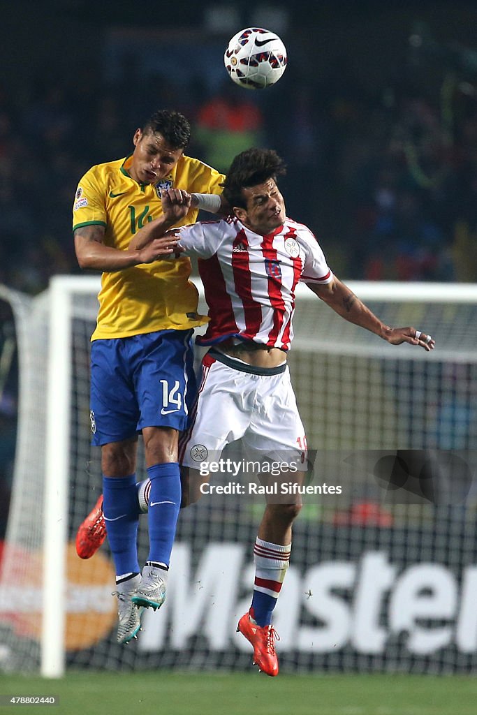 Brazil v Paraguay: Quarter Final - 2015 Copa America Chile