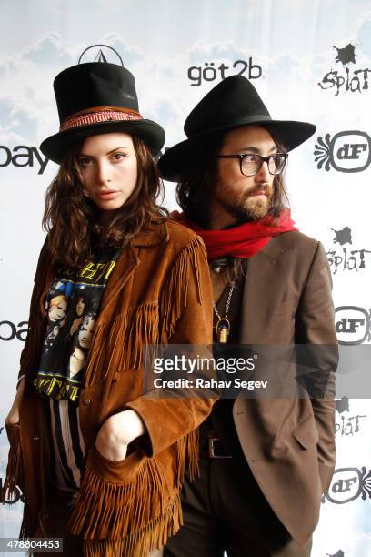 Charlotte Kemp Muhl and Sean Lennon attend eBay Giving Works and Nylon Launch MusiCares Auction during SXSW 2014 on March 14, 2014 in Austin, Texas.