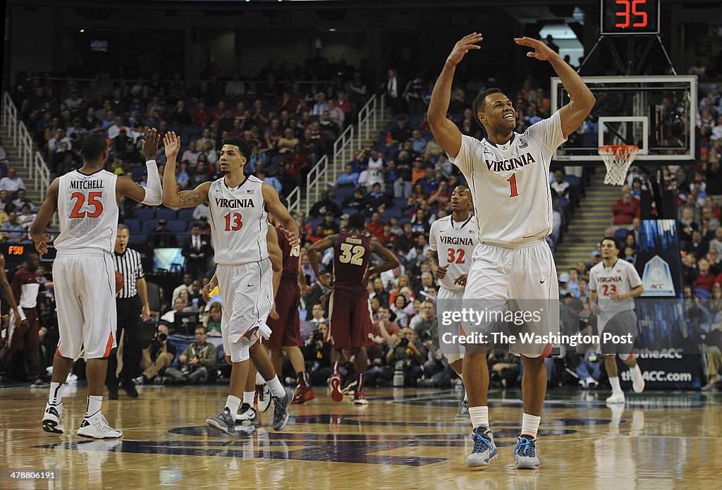 ACC Men's Basketball Tournament Quarterfinal Round Game Virginia Cavaliers vs Florida State Seminoles