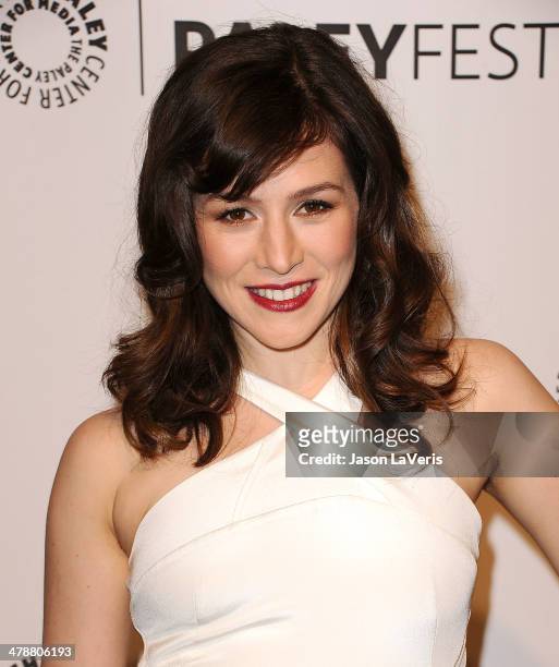 Actress Yael Stone attends the "Orange Is The New Black" event at the 2014 PaleyFest at Dolby Theatre on March 14, 2014 in Hollywood, California.