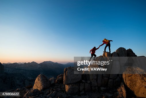 Climbing to the top Climbing to the top