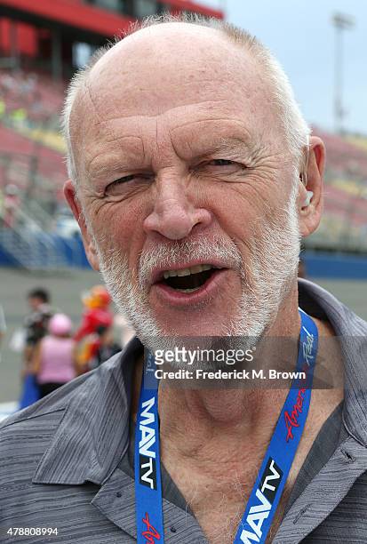 Grand Marshall Dave Despain attends the Indy Car MAVTV 500 race at the Auto Club Speedway on June 27, 2015 in Fontana, California.