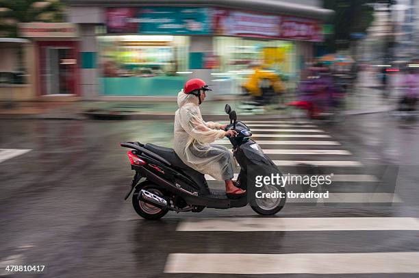 motorcycling in vietnam - nha trang stock pictures, royalty-free photos & images