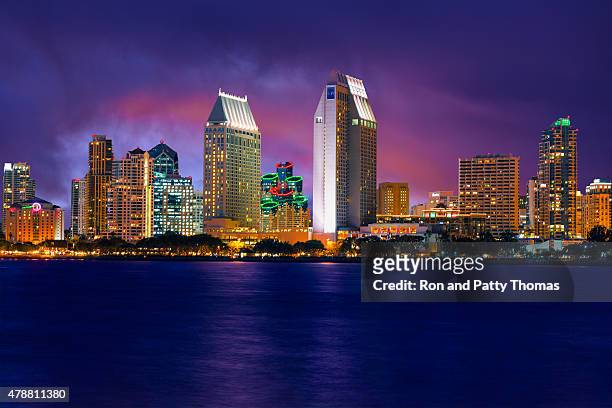 skyscrapers of san diego skyline, california - san diego stock pictures, royalty-free photos & images
