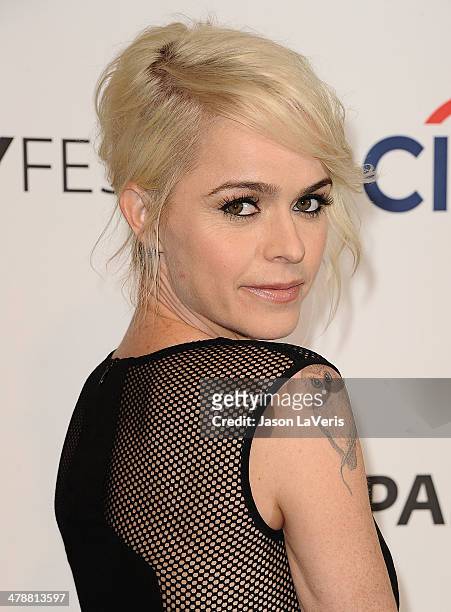 Actress Taryn Manning attends the "Orange Is The New Black" event at the 2014 PaleyFest at Dolby Theatre on March 14, 2014 in Hollywood, California.